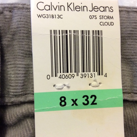 🆕Calvin Klein Jeans Gray Bootcut Corduroy Pants - Picture 6 of 7